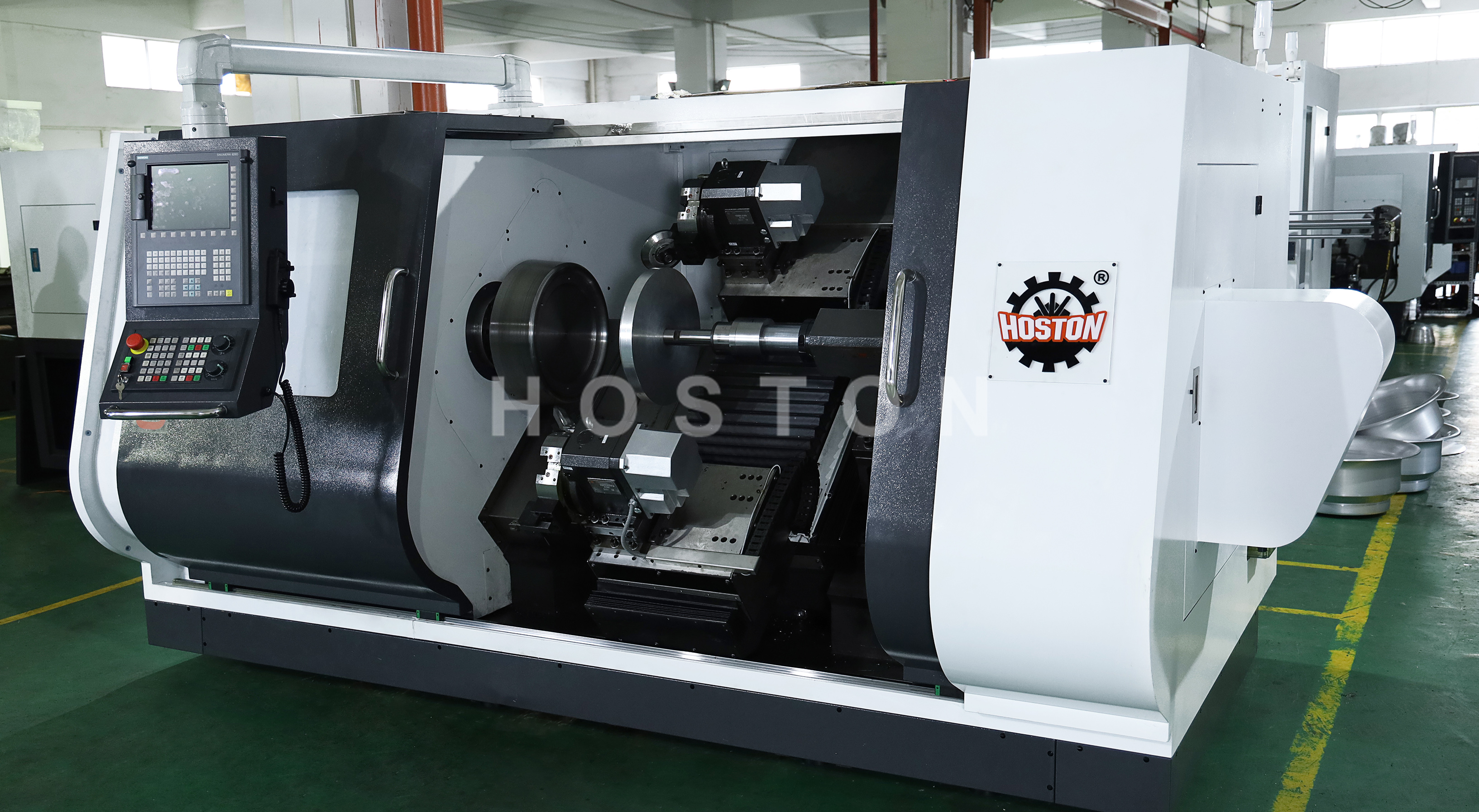 Heavy Duty Double Roller CNC Metal Spinning Machine