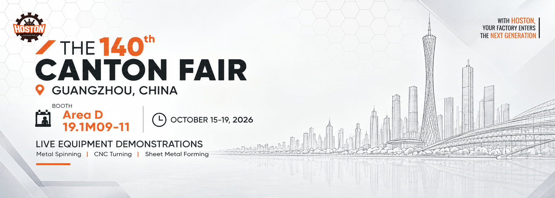 Discover Hoston CNC Machines at the 140th Canton Fair 2026
