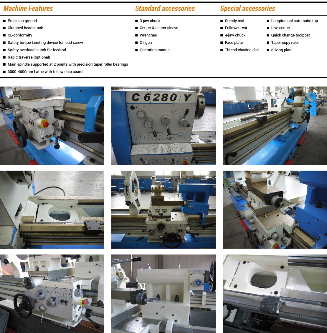 CY series High Speed Precision Lathe