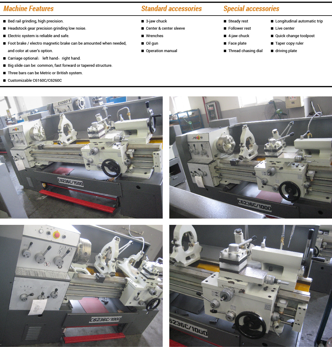 CC series Horizontal Lathe Machine