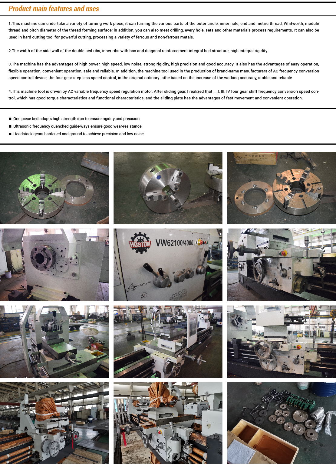 CW series Heavy Duty Lathe Machine