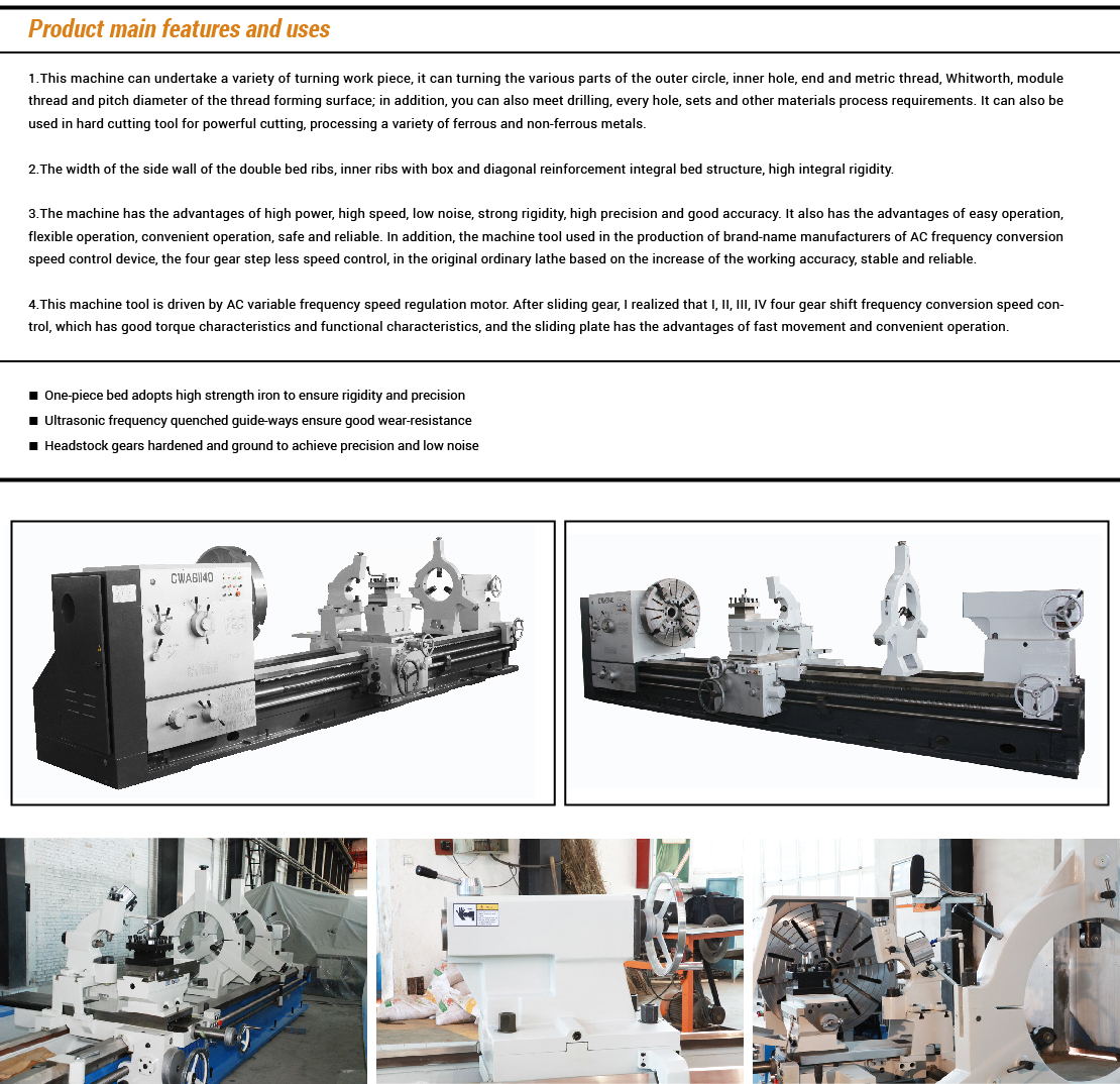 CWA series Heavy Duty Lathe Machine