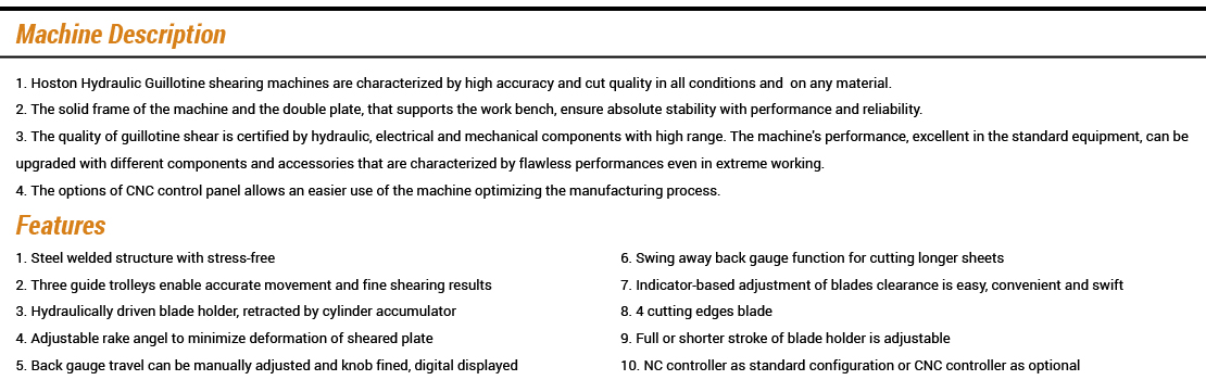 Hydraulic Guillotine Shearing Machine