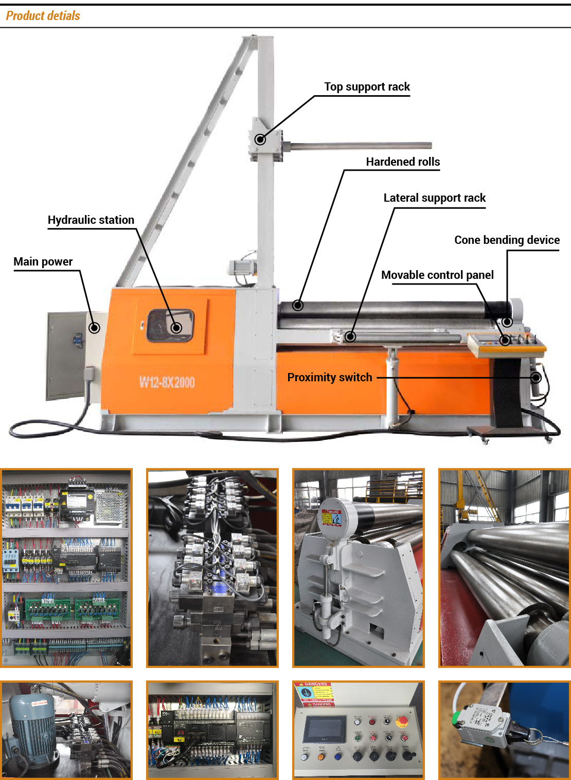 Hydraulic 4-Roller Plate Rolling Machine