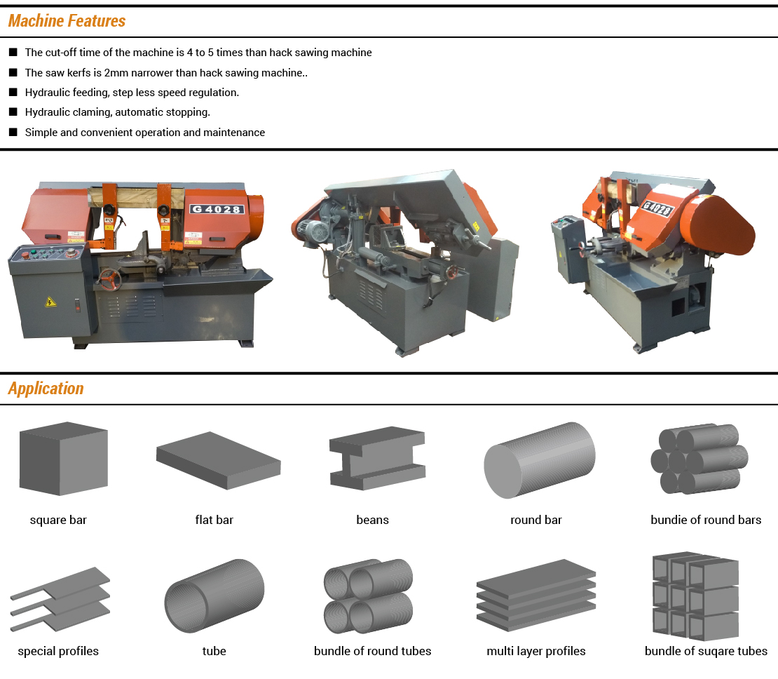 Horizontal Metal Bandsawing Machine