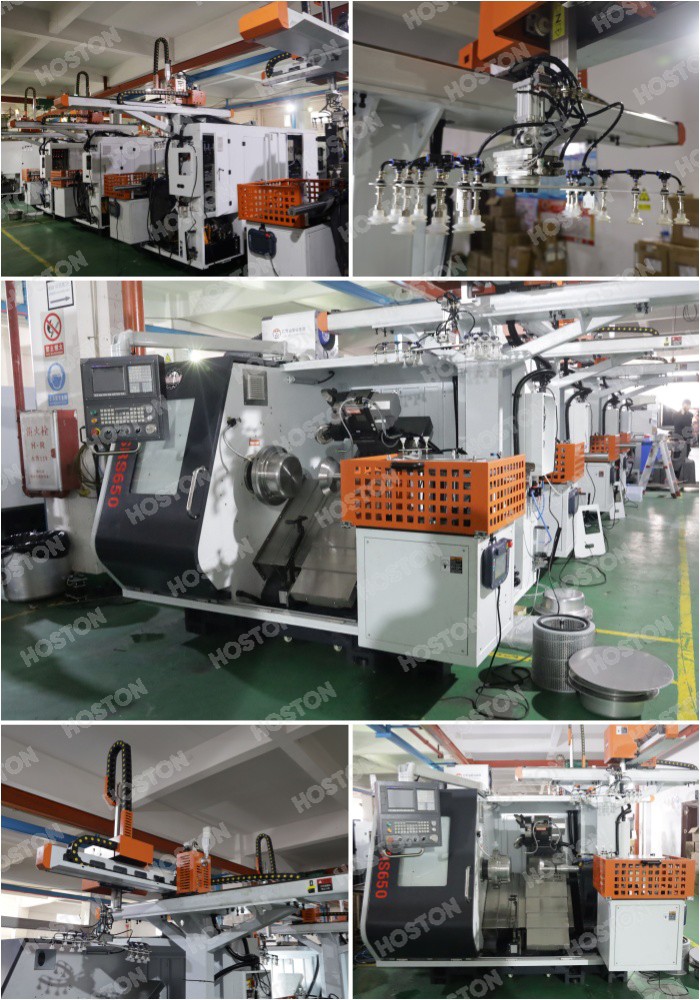 Several CNC Metal Spinning Machines with manipulator