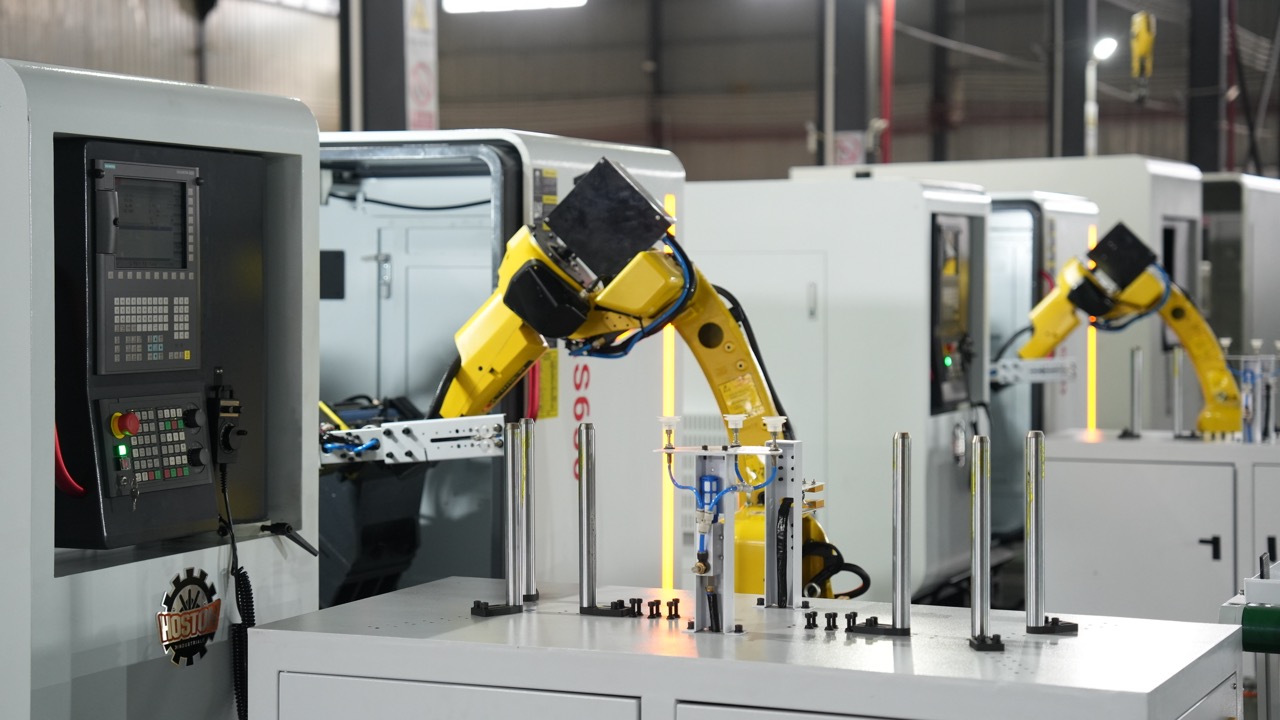 Hoston automated production line and robotic machine system