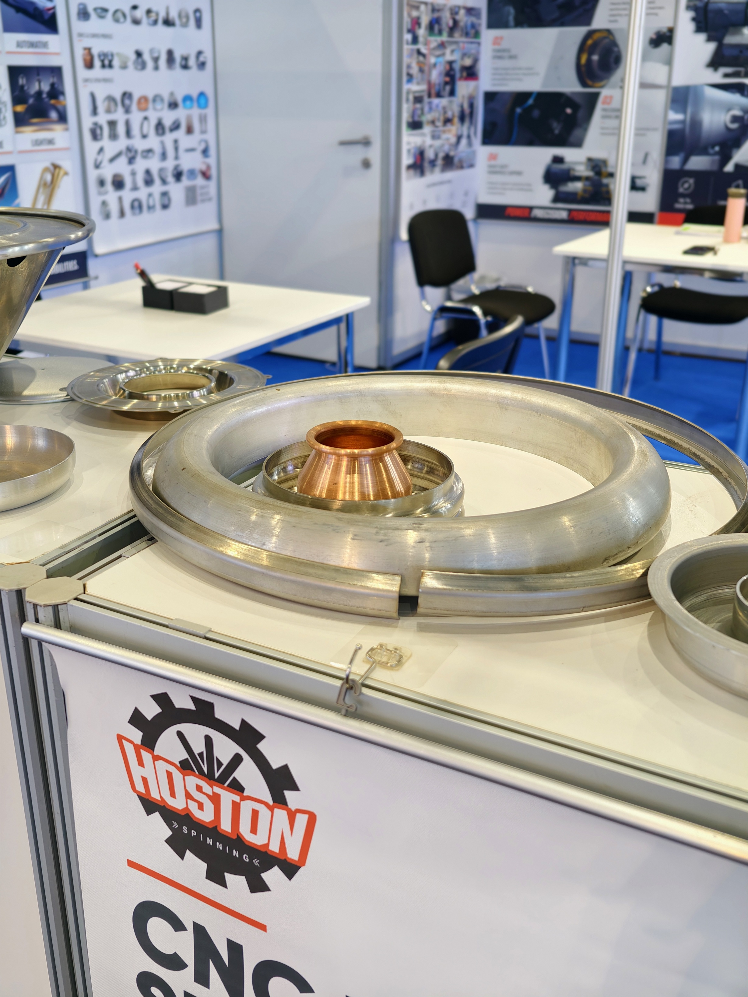 spining metal parts at EuroBLECH 2026 spining metal parts at EuroBLECH 2026