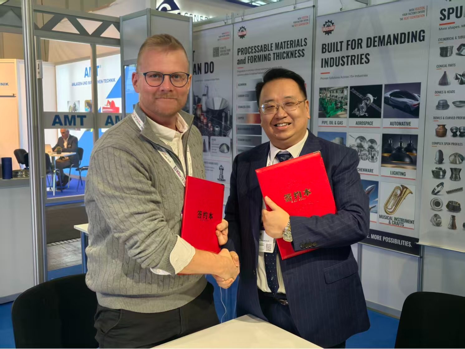 Signing a cooperation agreement at EuroBLECH 2026 Signing a cooperation agreement at EuroBLECH 2026