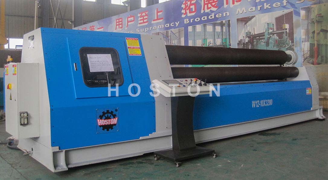 W12 Hydraulic 4-rolling Plate Rolling Machine (CNC Controller)