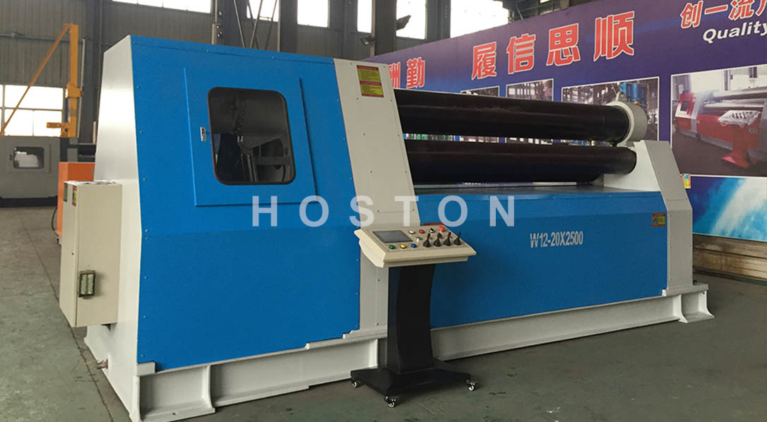 W12 Hydraulic 4-rolling Plate Rolling Machine (CNC Controller)